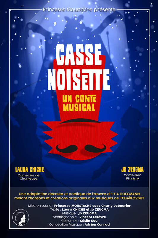 Affiche du spectacle 'Casse-Noisette un conte musical', créée par Thomas Sanson